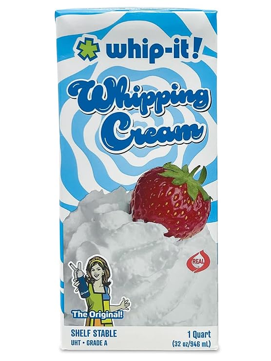 Whip-It! Heavy Whipping Cream - Shelf Stable - 32 oz - Case of 12