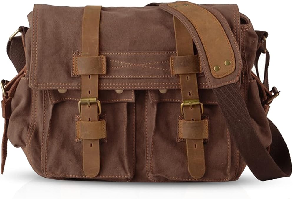 FANDARE New Vintage Messenger Bag Satchel Bag bag Bookbag Casual Travel Shoulder Bag
