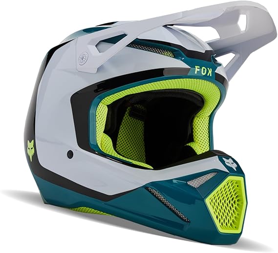 Fox Racing Unisex V1 Motocross Dirt Bike Helmet, Maui Blue, X-Small