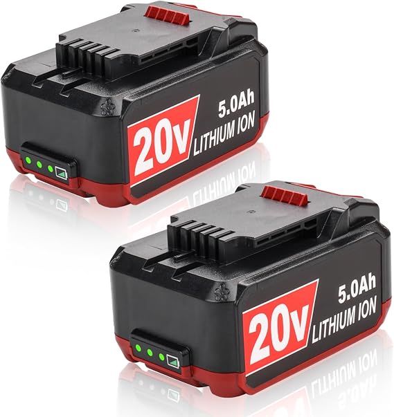 2 Packs 5.0Ah Replacement for Bauer 20V Battery 1701C-B 1702C-B 1907C-B 2108C-B 2109C-B, Compatible with Bauer 20 Volt Cordless Power Tools & Chargers 1704C-B 1906C-B 2506C-B 2108C-B 2105C-B