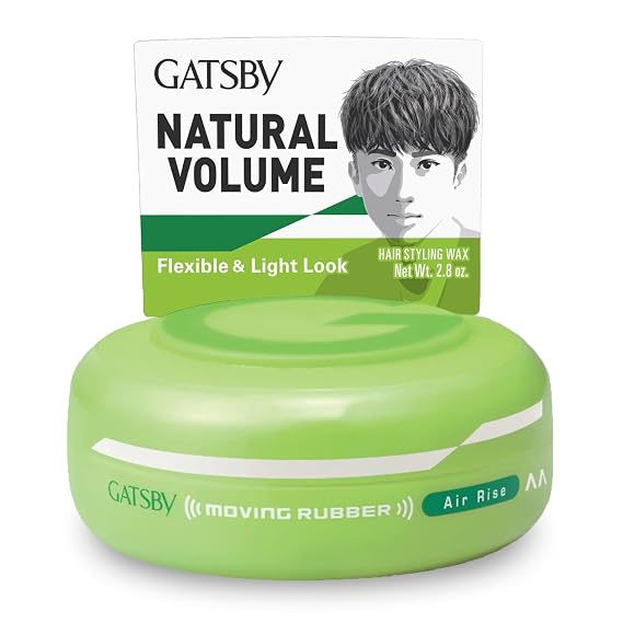 GATSBY Moving Rubber Air Rise Hair Wax Ultimate Volume & Texture, 80g/2.8oz by mandom