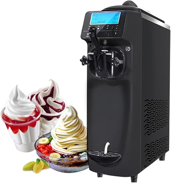 Home ice cream machine soft ice cream machine commercial ice cream making machine snack bar cafe desktop ice cream machine home fruit ice cream