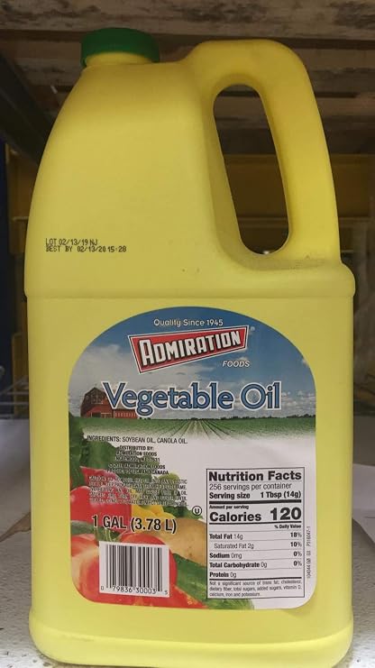Admiration Chef's Quality Blended Vegetable Oil & Extra Virgin Olive Oil, 1 gallon
