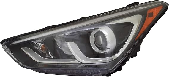 TYC Left Headlight Assembly Compatible with 2017-2018 Hyundai Santa Fe