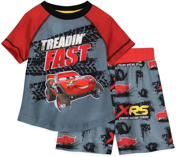 Disney Pixar Lightning McQueen Short Sleep Set for Boys