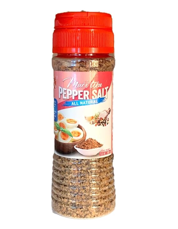 1 Pack - Black Pepper Salt - Muoi Tieu Den - 3.5 Oz