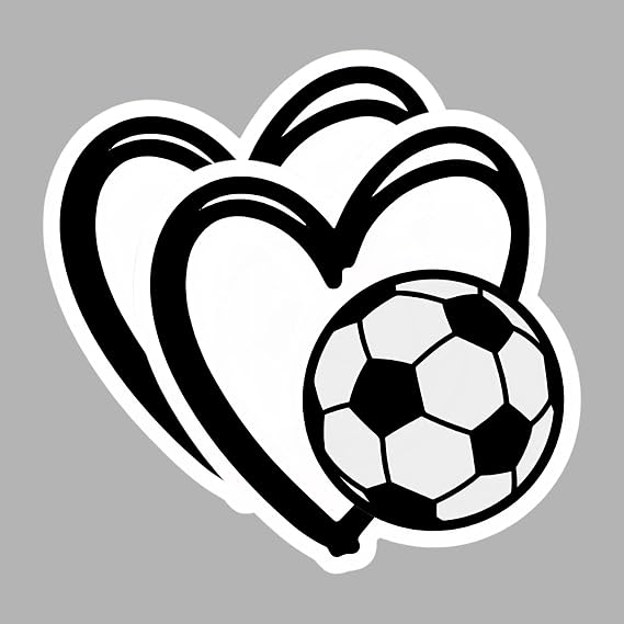 2 PCS Soccer Stickers, Retro Soccer Decal Stickers, World Cup Party