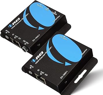 OREI 4K HDMI Extender over ethernet CAT5/CAT6/CAT7 Up To 165 Feet At 1080@60hz - HDMI 1.4 & HDCP 1.4 Compliant with One Way IR Pass Through, HDMI Loop Output & Power Over Cable