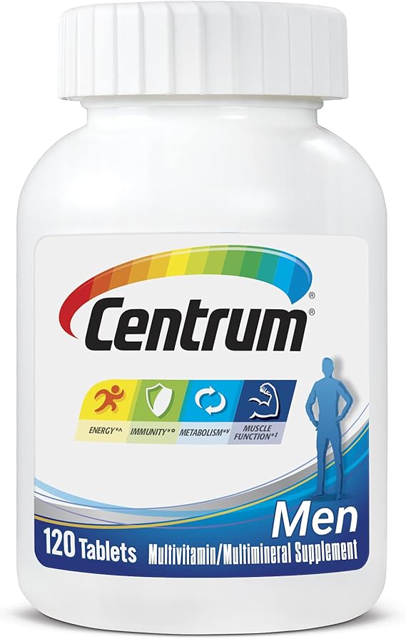 Centrum Multivitamin for Men, MultivitaminMultimineral Supplement with Vitamin D3, B Vitamins and Antioxidants - 120 Count