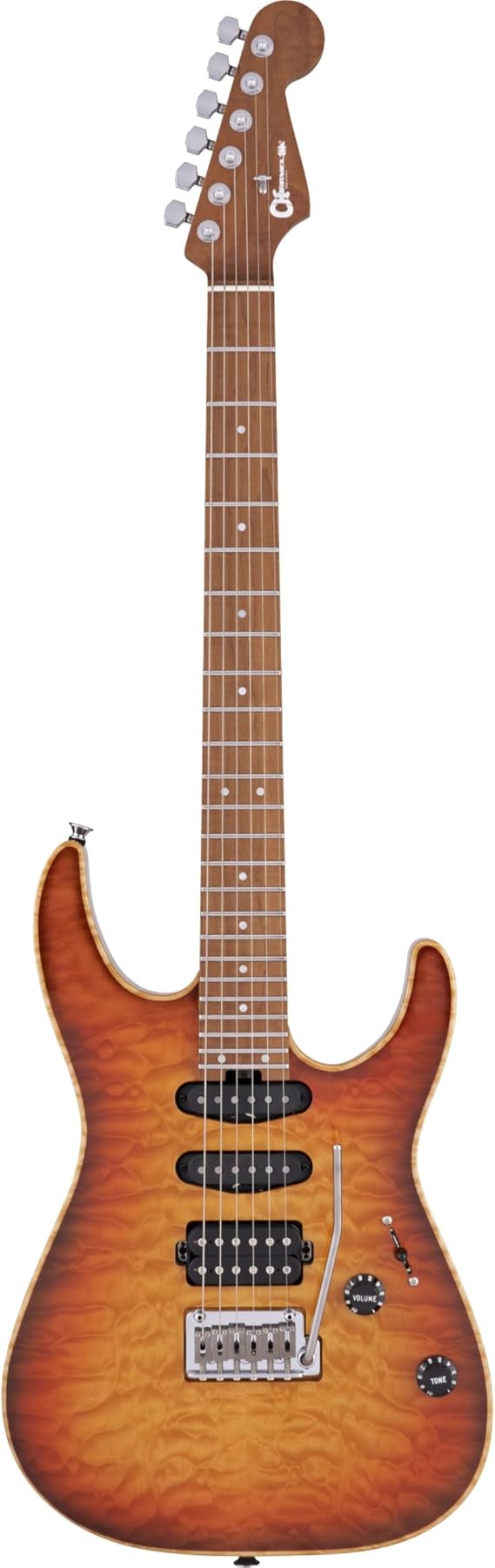 Charvel USA Select DK24 HSS QM Electric Guitar - Autumn Glow
