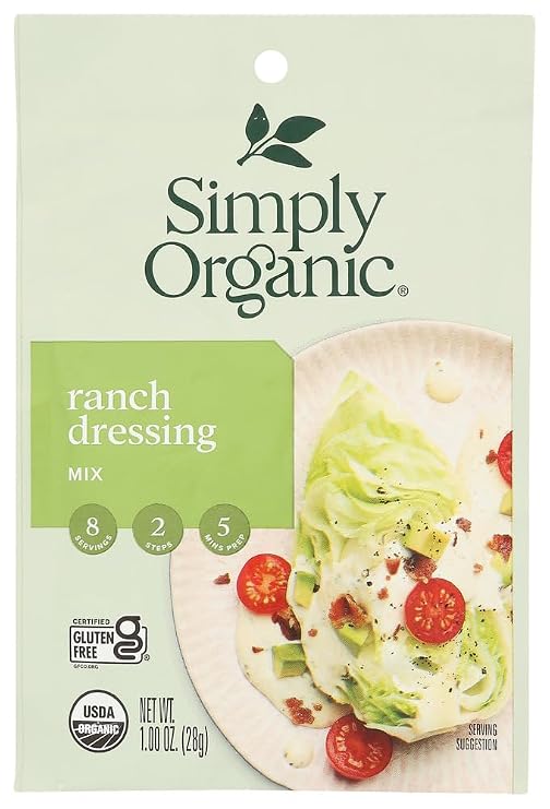 Simply Organic Ranch Salad Dressing Mix ( 12x1 OZ) by Simply Organic