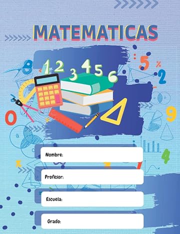 Matematicas Cuaderno: papel cuadriculado para alumnos y estudiantes, cuadrados 4x4 (100 paginas, 8,5 x 11), Cuaderno de notas con paginas interiores ... Regalo para los estudiante. (Spanish Edition)