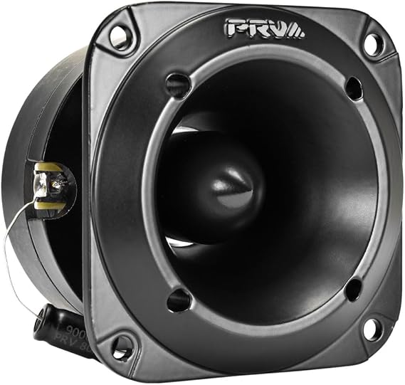 PRV AUDIO Car Audio Tweeters 120 Watts - TW350Ti v2 Titanium Bullet 3x3 PRO Audio Tweeters 8 Ohm - High Output Easy to Mount Tweeter - Compact Design