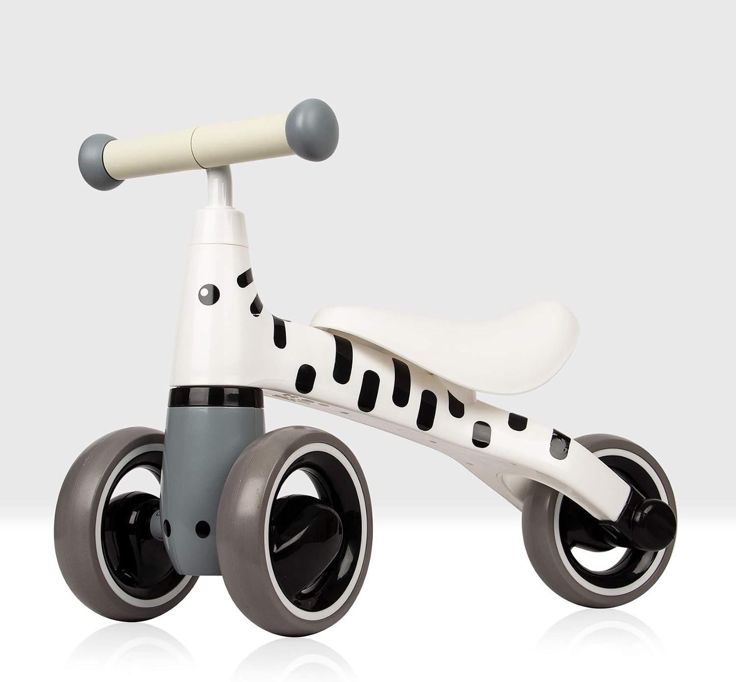 Beehive Toys & Gifts My First Bike, Zebra, Baby Walker Balance Bike, Baby and Toddler Trike for ages 12-24 months White
