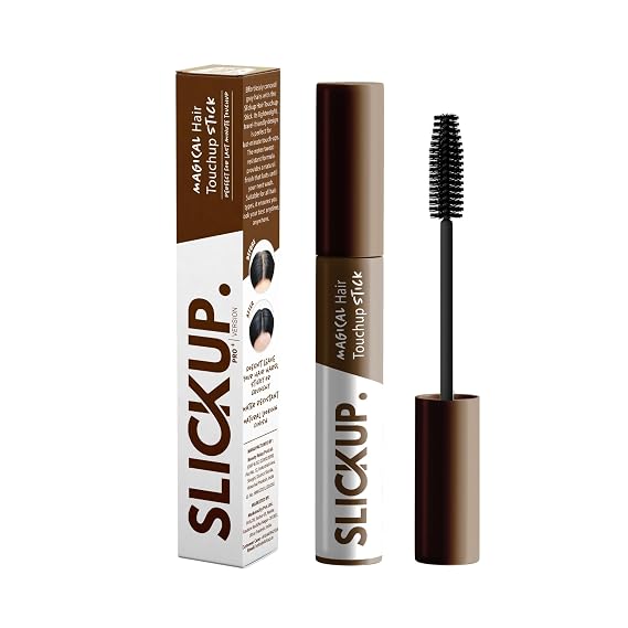 Hair Touch Up Stick Temporary Color, Gray Hair Coverage, Hair Colour Stick, White Hair Coverage, Hair Mascara, Beard & Root Touch Up (Brown)