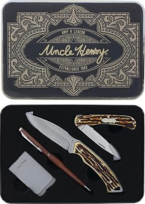 Uncle Henry, Schrade 2 Pc FixedFolder WKeychain