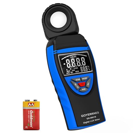 Light Meter 400000 Lux Digital Lux Meter for Plant Grow Light Testing