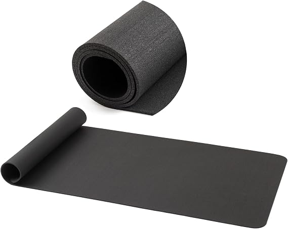 Treadmill Mat for Hardwood Floors - 100% Recycled Rubber Mat for Home Gym Flooring, Durable Workout Fitness Mats, Walking Pad Exercise Bike Equipment Mat, Non-Slip