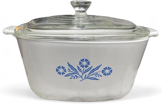 Corning Ware Blue Cornflower Casserole Dish 1 3/4 Quart Dish
