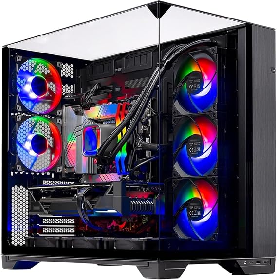 Skytech Gaming O11 Vision Gaming PC, AMD Ryzen 7 7700 3.8GHz, AMD RX 9070XT 16GB VRAM, 1TB Gen4 NVMe SSD, 32GB DDR5 RAM 6000, 850W Gold ATX 3 PSU, 360 ARGB AIO, WI-FI 5, Windows 11, Desktop