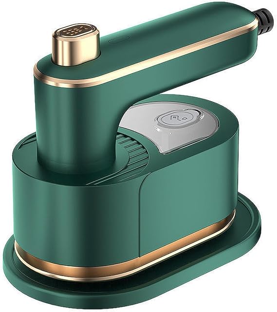 Portable Travel Steam Iron, 180 Foldable Handle, 3 Minutes Fast Heating, Anti-Hot Stand, Suitable for Most Fabrics (Silk/Wool/Polyester) and More.