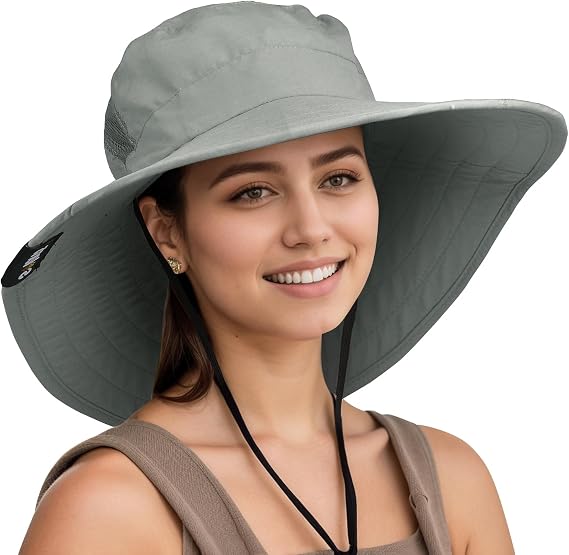 Solaris SmallHeadFit Wide Brim Sun Hat with Neck Flap