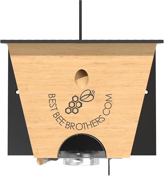 Turbo Trap 2.0 Carpenter Bee Trap for Outside by Best Bee Brothers, Black