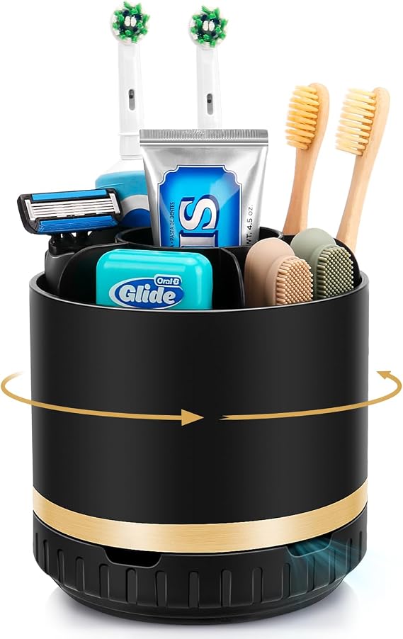 GFWARE Bundle-2 Items: Rotating Bathroom Organizer Countertop