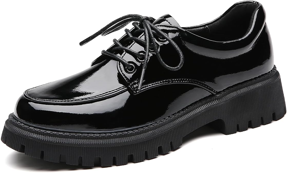 Women's Black Non Slip Oxford Dress Work Shoes Size 8