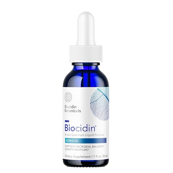 Biocidin Broad-Spectrum Liquid Formula Drops for Microbiome Balance, 1 Oz | Broad-Spectrum Botanical Drops, 18 Botanical Extracts, Microbiome Balance, Biofilm Disruptor & Gut Detox Cleanse Support