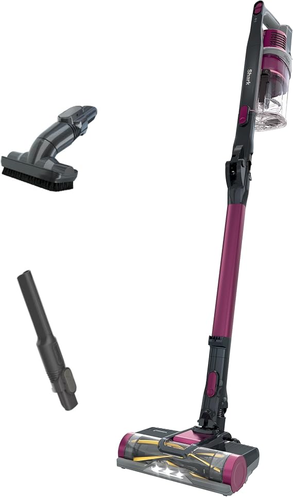 Shark Pet Plus Cordless Stick Vacuum, Raspberry, IZ163H