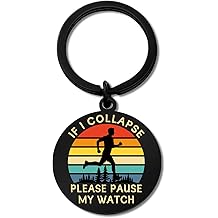Aisity Runner Gifts for Men Cool Runner Gifts Running Keychain Gift for Runners Men Teenager Marathon Fitness Runners Track and Field Cool Running Cross Country Gift for Him