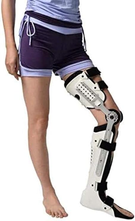 Knee Brace, Adjustable Full Leg Stabilizer Knee Orthosis Splint, Knee Brace Knee Ankle Foot Orthosis KAFO Brace Fixed For ACL, PCL, MCL Or LCL,Left Leg,outstanding78