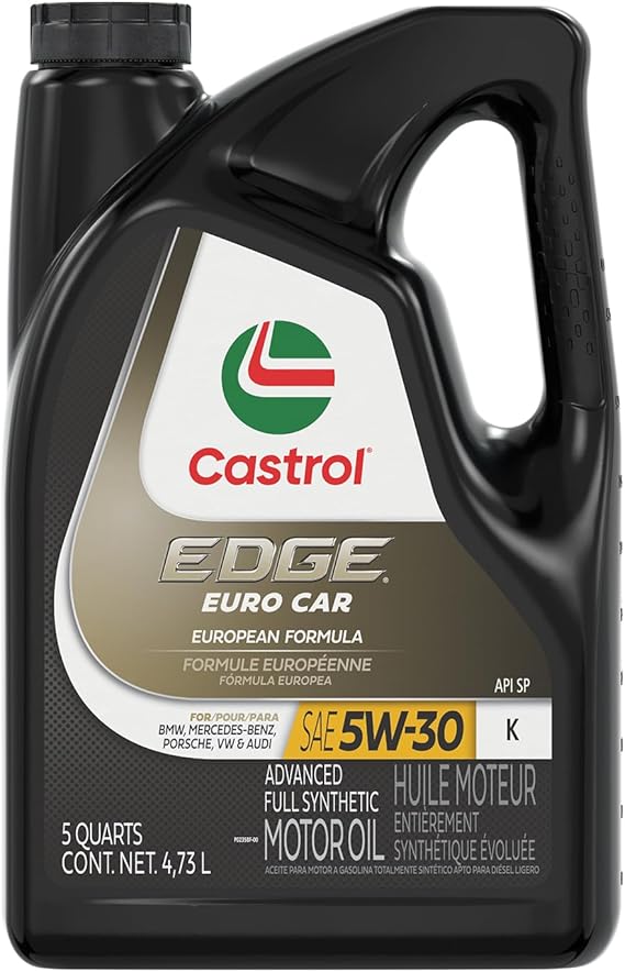 Castrol Edge 5W-30 K Advanced Full Synthetic Motor Oil, 5 Quarts