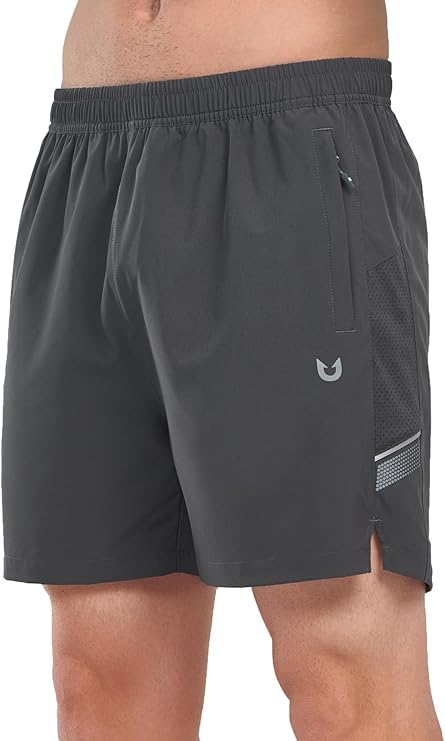 NORTHYARD Men's Athletic Running Shorts 5" Quick Dry Lightweight with Zip Pockets Gym Workout Active