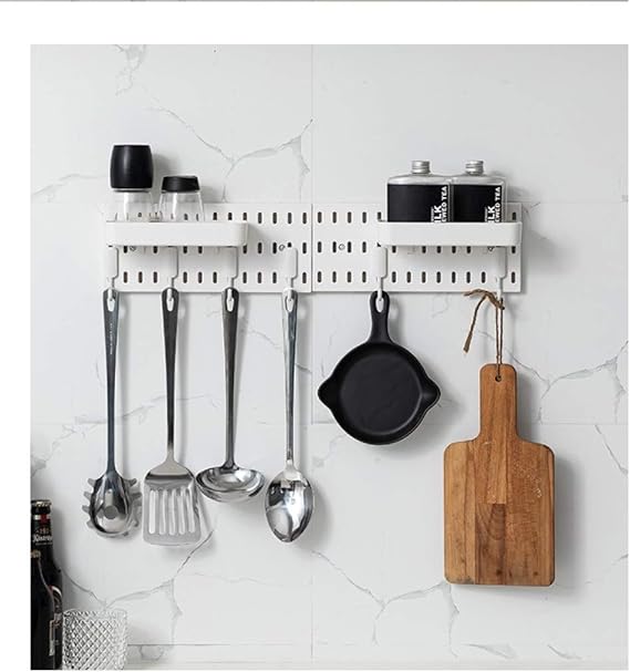 Hole Board Wall Shelves No Drilling-Floating Shelves for Wall-Pantry/Bathroom/Kitchen Organization and Storage-Wall Storage Design,can Be Put Any Metope in The Home to Organize and Storage (A0)