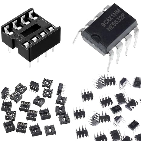 20 pcs NE5532P NE5532 Dual Operation high Performance Low Noise Audio Operational Amplifier DIP-8 IC precision chip with 20 pcs DIP-8 IC Socket for Audio Equipment,Control Circuits