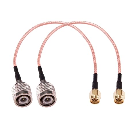 2pcs SMA Male Plug to TNC Male Plug 20cm 8inch Coax Cables RF coaxial Adapter Connector(Y146-2)