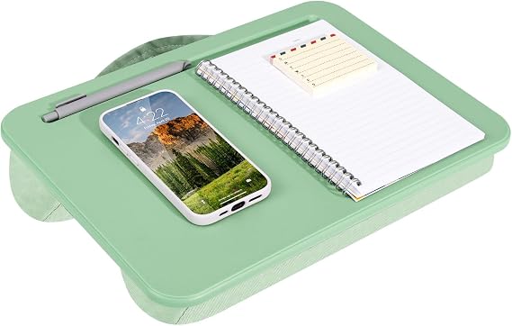 LAPGEAR Compact Lap Desk Sage Green, Fits 14" Laptops