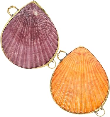 2pcs Natural Shell Handmade Jewelry Box Compact Organizer for Rings Earrings and Bracelets Unique Decorative Storage Display Case for Home and Shops