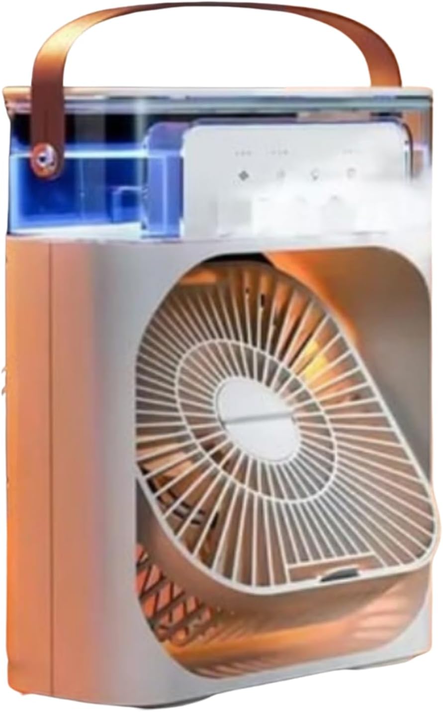 Frosted Fan Mini Fan 5 Spray Water Spray 600ML Steam Machine Humidifier Mini Air Conditioner Rgb
