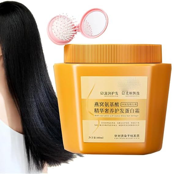 Amino Acid Protein Cream, Amino Acid Essence Luxury Nourishing Hair Protein Cream,Birds Nest Amino Acid Hair Treatment,Amino Acid Hair Smoothing Treatment (1)
