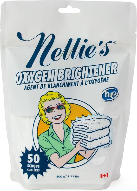 Nellie's Oxygen Brightener | Bleach Alternative Laundry Booster | 50 Scoops