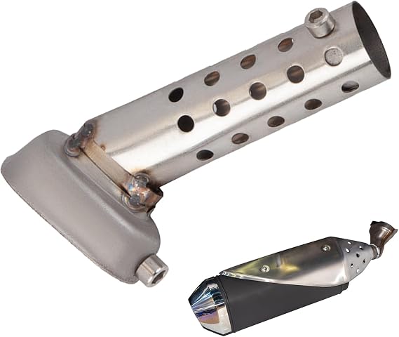 Motorcycle Exhaust Pipe Baffle Silencer - Noise Reduction Silencers Pipe, Waterproof Hexagonal Insert High Performance Muffler For Scooters, ATVs