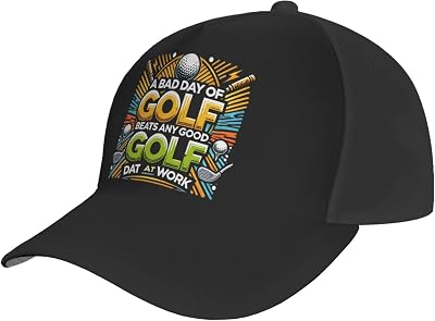 Adjustable Trucker Golf Cap Breathable A Bad Day of Golf Beats Any Good Day at Work Baseball Cap