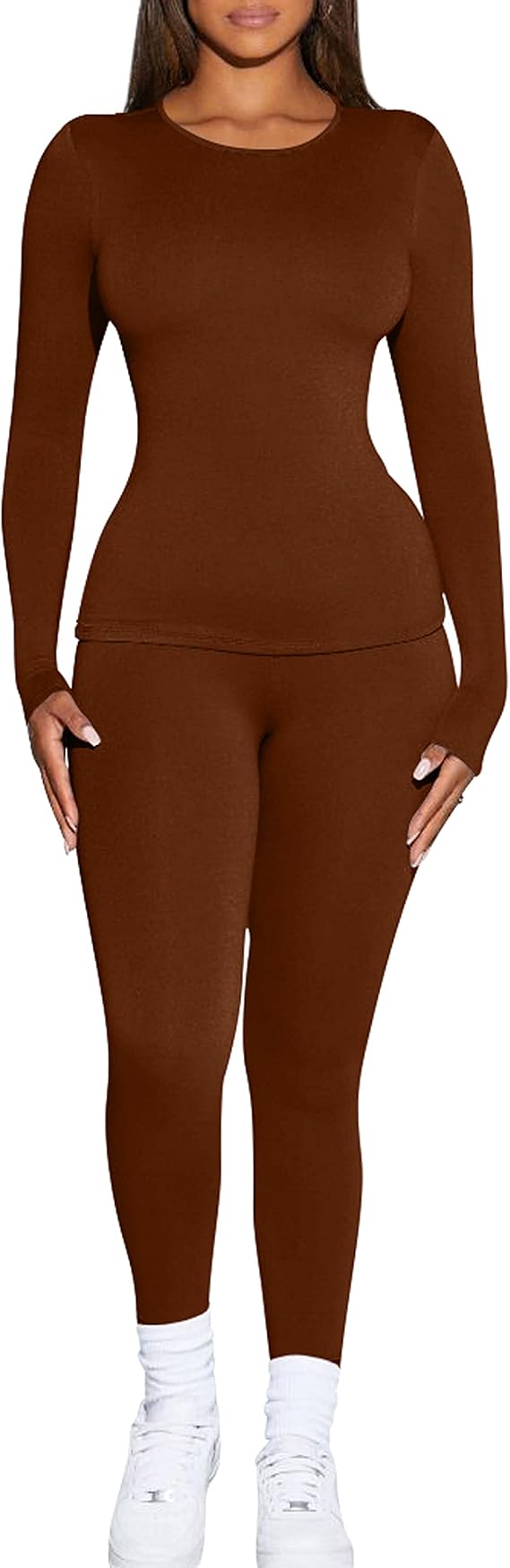 Women's Thermal Underwear Fleece Lined Base Layer Long Johns Sets