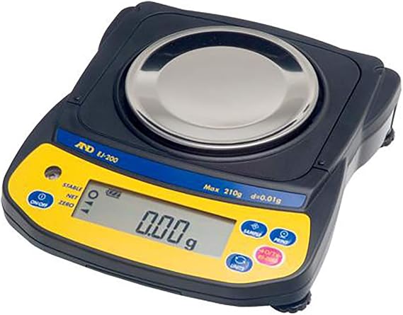 A&D EJ-610 Compact Jewelry Balance - Newton Series 610g x 0.01g Gold Scale
