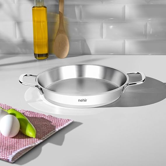 Nehir Silver Çelik İtalyan Omlet Sahan 18 cm Kapaksız