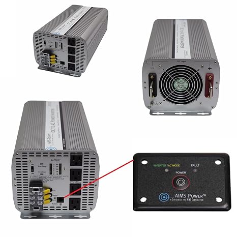 AIMS 5000W 12V Modified Inverter Kit w/Remote