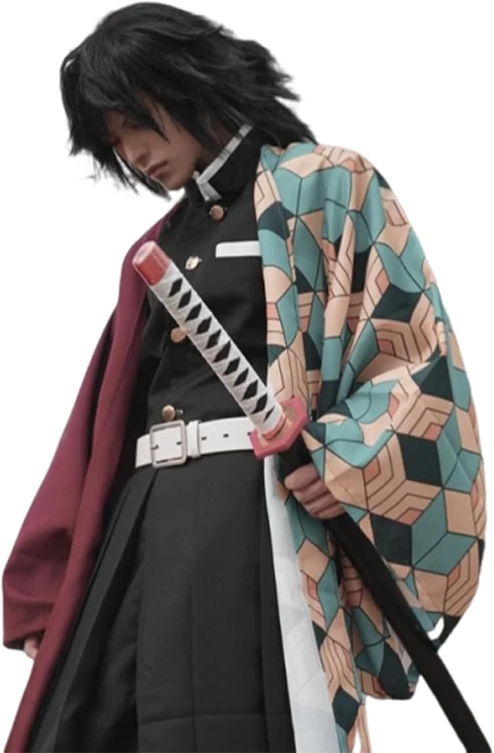 CR ROLECOS Kanroji Mitsuri Kimono Cosplay Costume Tomioka Giyuu Full Set Costume Anime Halloween